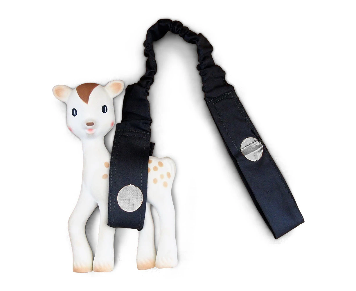 Get Foiled by Outlook Baby Toy Strap - Charcoal/Silver Spots