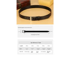 Men's Leather Dress Belt for Work Business and Casual-black