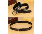 Men's Leather Dress Belt for Work Business and Casual-black