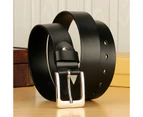 Men's Leather Dress Belt for Work Business and Casual-black