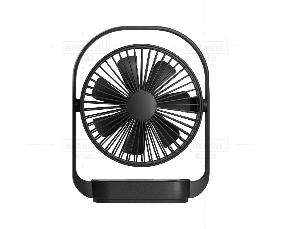 USB desktop fan mini portable outdoor long battery life small fan strong wind silent desktop fan 2000 mAh