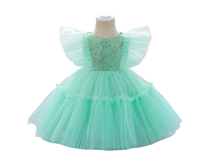 9mths-5yrs Sequins A-Line Princess Tulle Ball Gown Birthday Partywear Dress