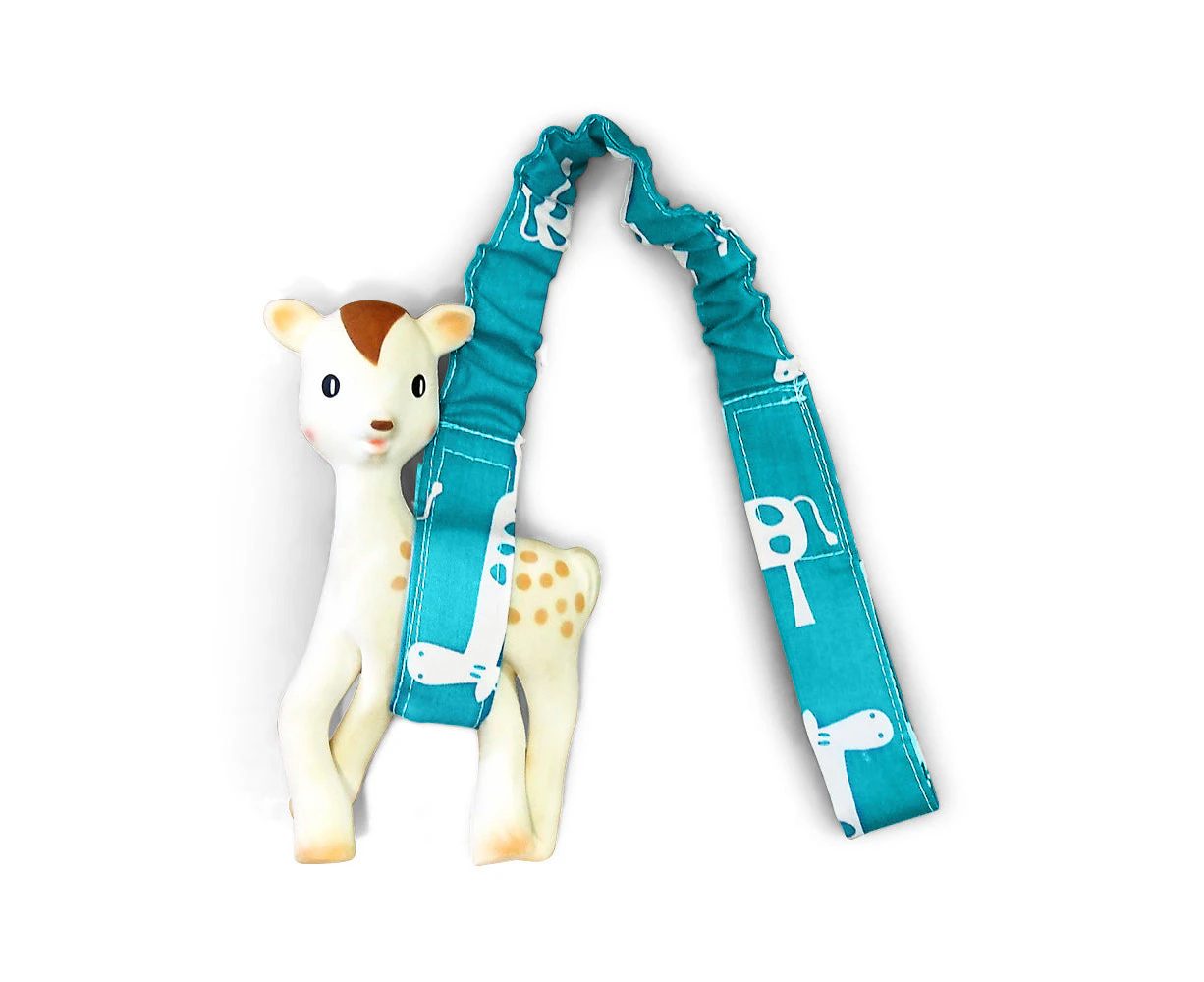 Get Foiled by Outlook Baby Toy Strap - Teal Giraffe