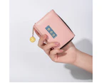 Small Wallet for Women, Fashion Girls Cute Trifolded Wallet with Delicate Daisy Pendant, Flowers PU Leather Card Holder Women Coin Purse Green