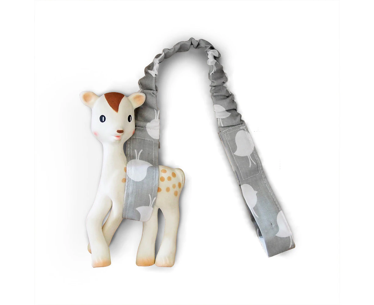 Outlook Baby Toy Strap - Grey Birds