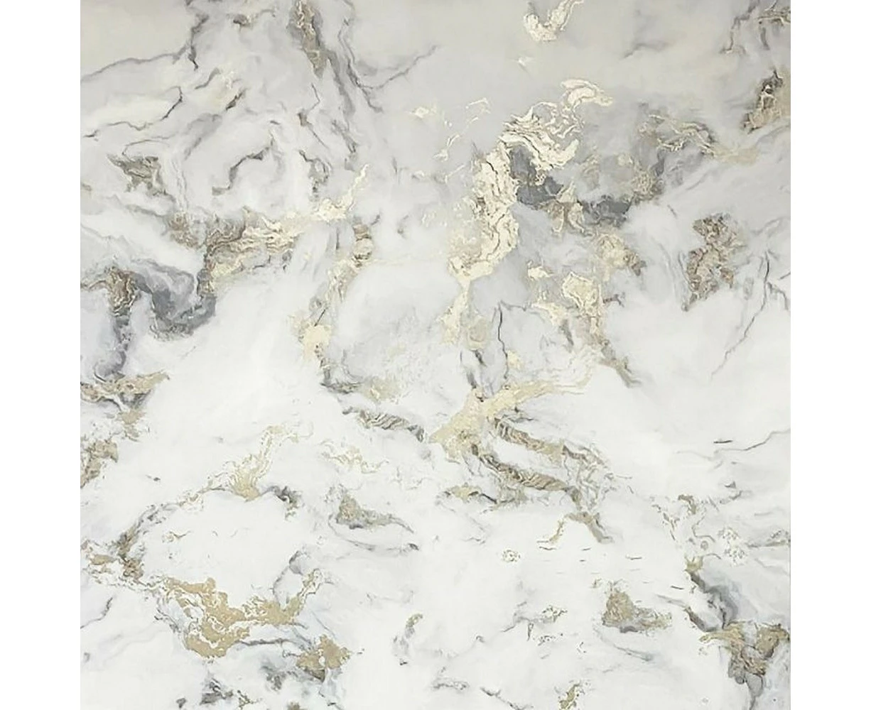 Arthouse Bahia Marble Wallpaper (Monochrome/Gold) - AG332