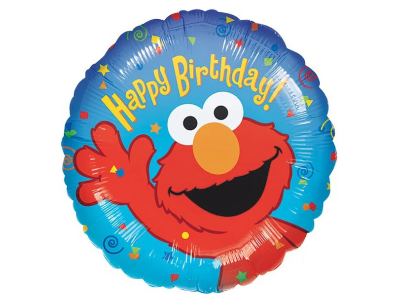 Sesame Street Elmo Happy Birthday Round Foil Balloon