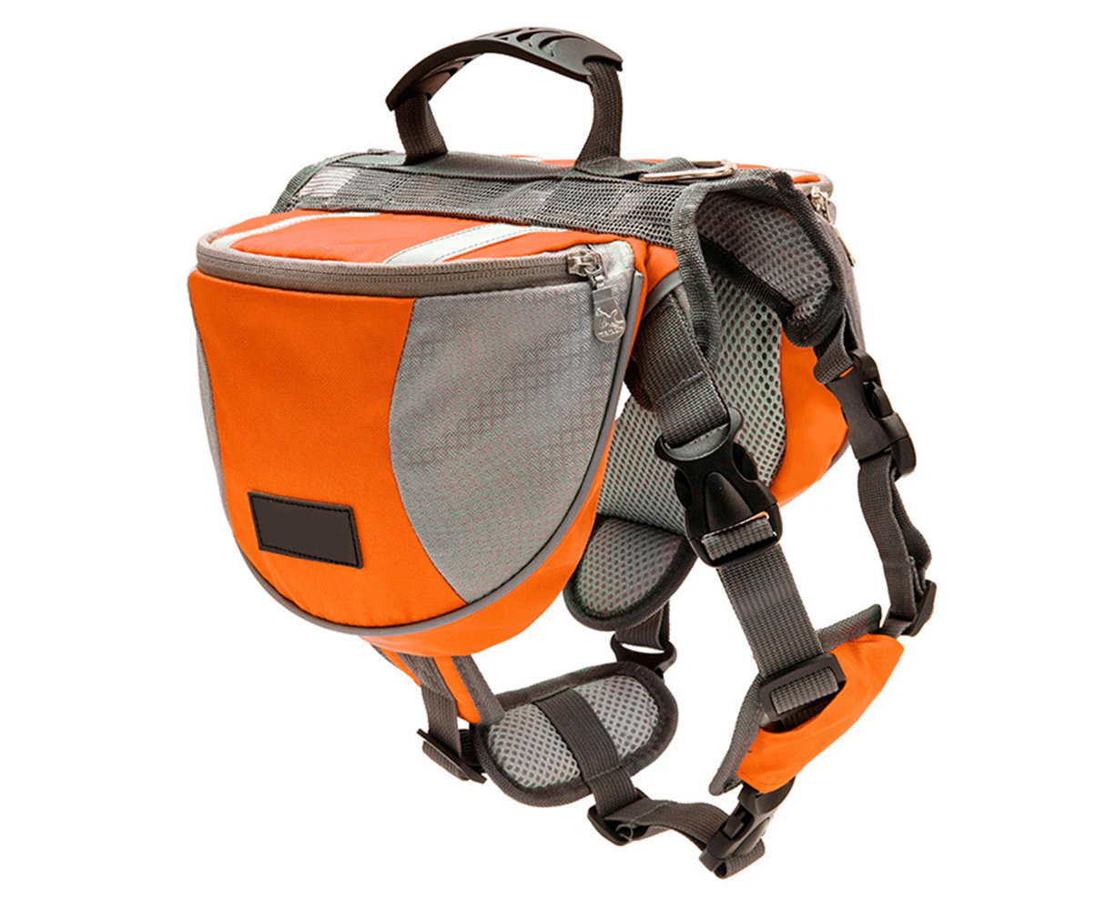 Pet outdoor supplies Dog saddle bag is suitable for camping hiking trainingoranges