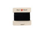 Hair Accessories High Elastic Two-Color Cross Hair Rope Rubber Band Hair Ring Au - Black
