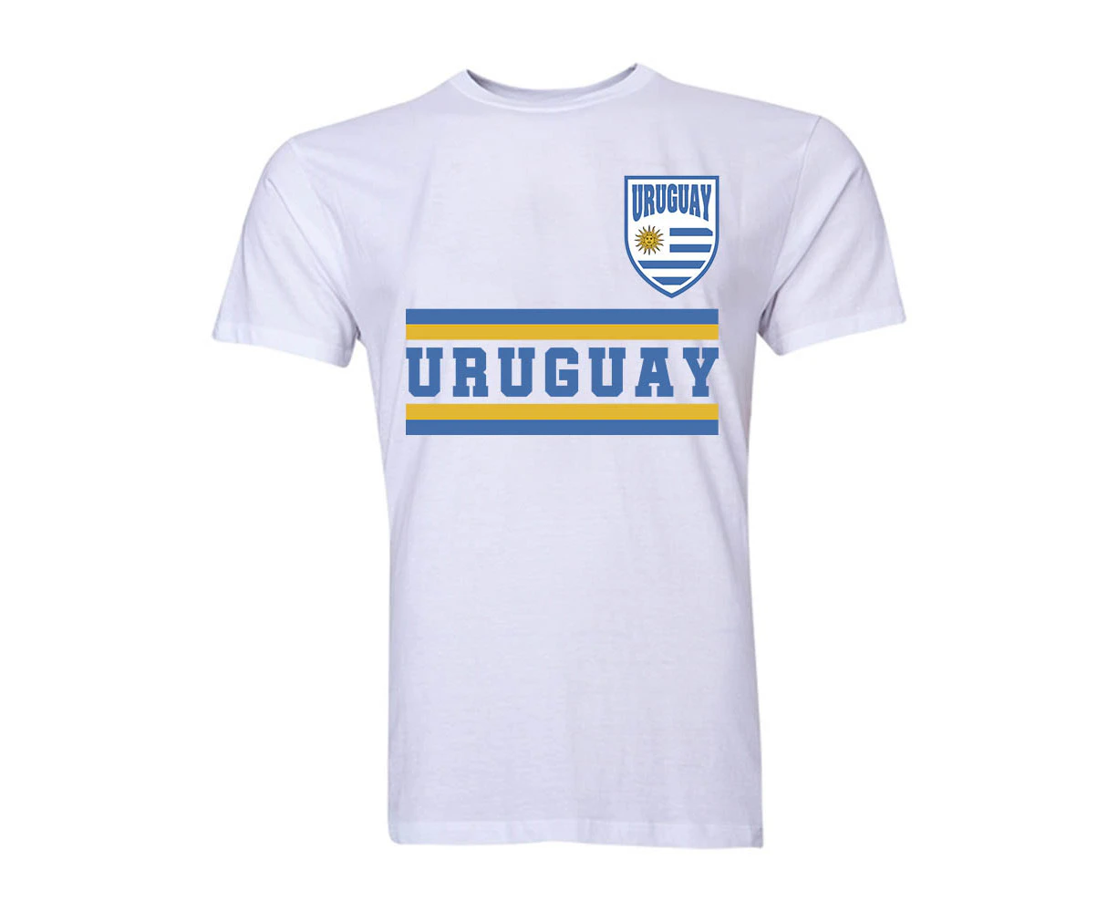 Uruguay Core Football Country T-Shirt (White)