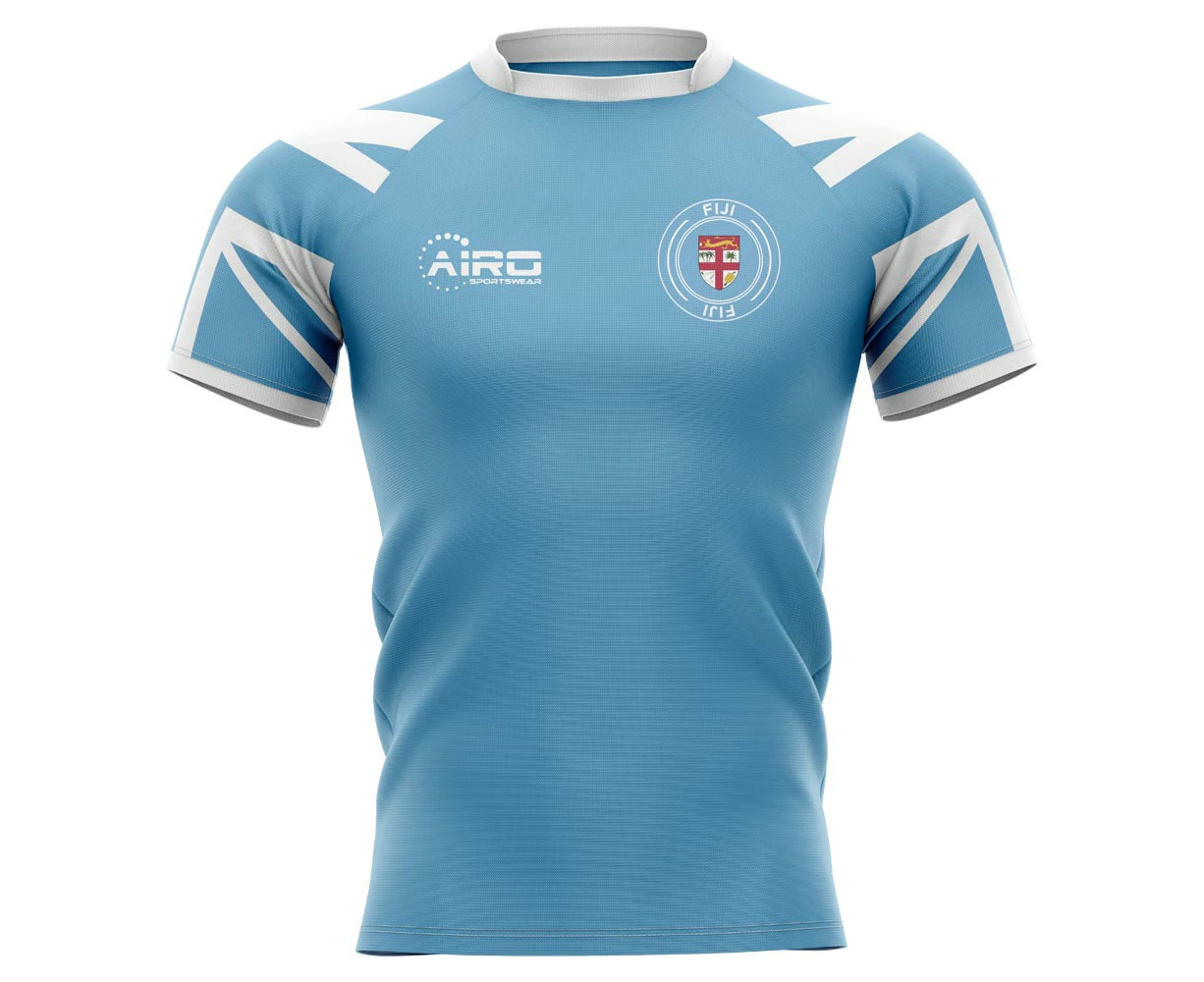 2023-2024 Fiji Flag Concept Rugby Shirt - Adult Long Sleeve