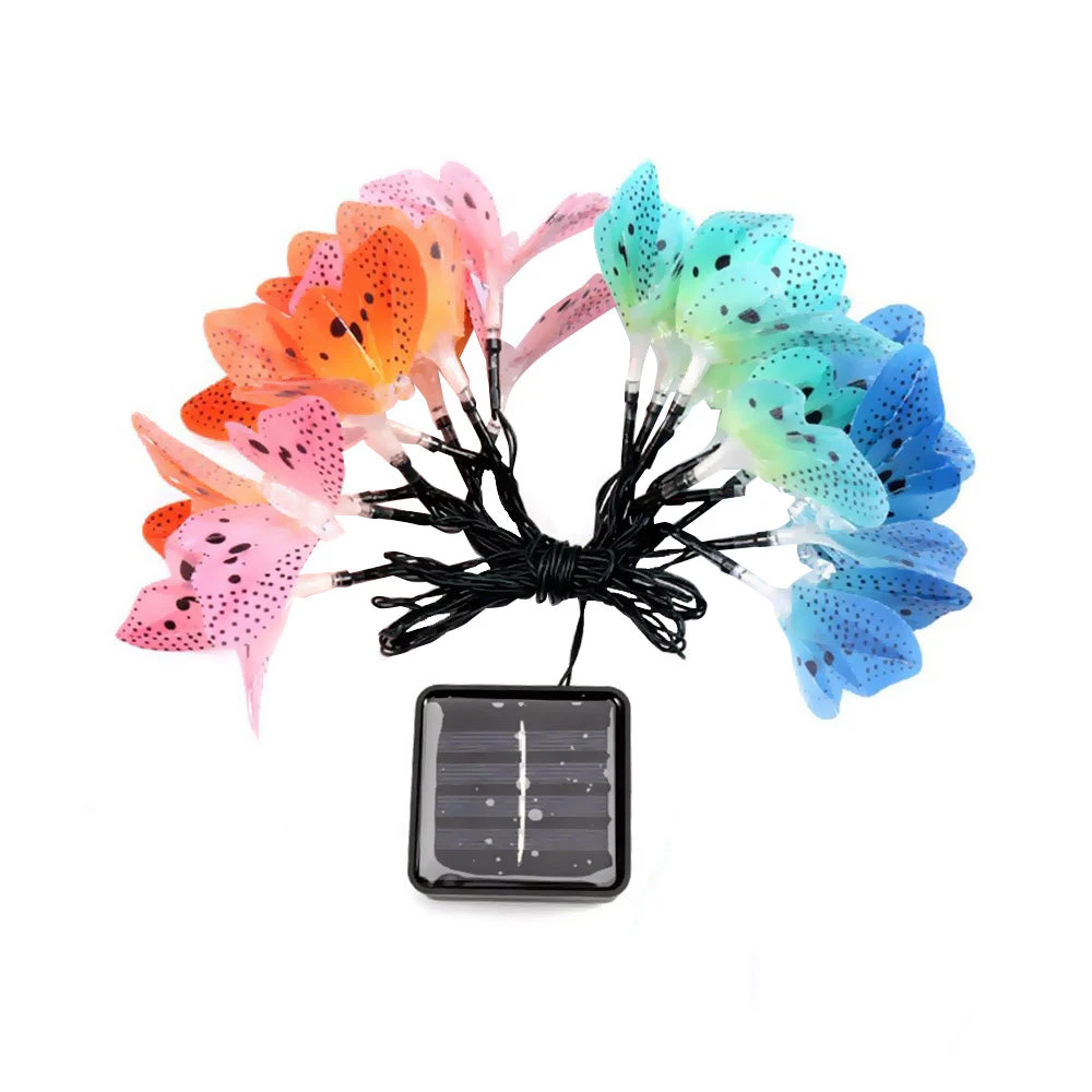 Hansona Solar LED Outdoor Decorative Butterfly String Lights