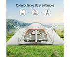 10 Person Tent Beach Camping Auto Instant Family Sun Shade Fishing Shelter Dome Cabin Outdoor Party Travel Sleep Waterproof 550x275x200cm