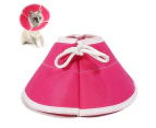 Soft Cat Recovery Collar, Cat Cone Collar, Nonwoven Fabric Elizabeth Collar,Protective Wound Healing Collar Specially Designed for Cats PinkS