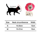 Soft Cat Recovery Collar, Cat Cone Collar, Nonwoven Fabric Elizabeth Collar,Protective Wound Healing Collar Specially Designed for Cats PinkS