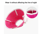 Soft Cat Recovery Collar, Cat Cone Collar, Nonwoven Fabric Elizabeth Collar,Protective Wound Healing Collar Specially Designed for Cats PinkS