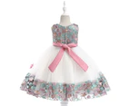 6mths-8yrs Kids Girls Ball Gown Dress Wedding Princess Bridesmaid Tulle Party Prom Dress