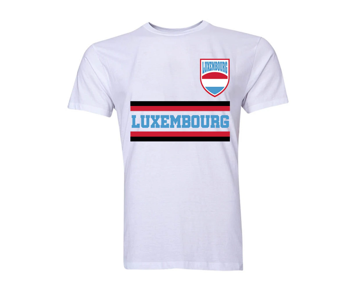 Luxembourg Core Football Country T-Shirt (White)