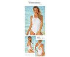 Women's One Piece Swimsuit Cross Straps Swimsuits Tummy Control Bathing Suit-black