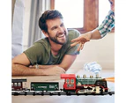 Electric Steam Train Set with Sound and Light Christmas Train Set Toys Birthday Gifts