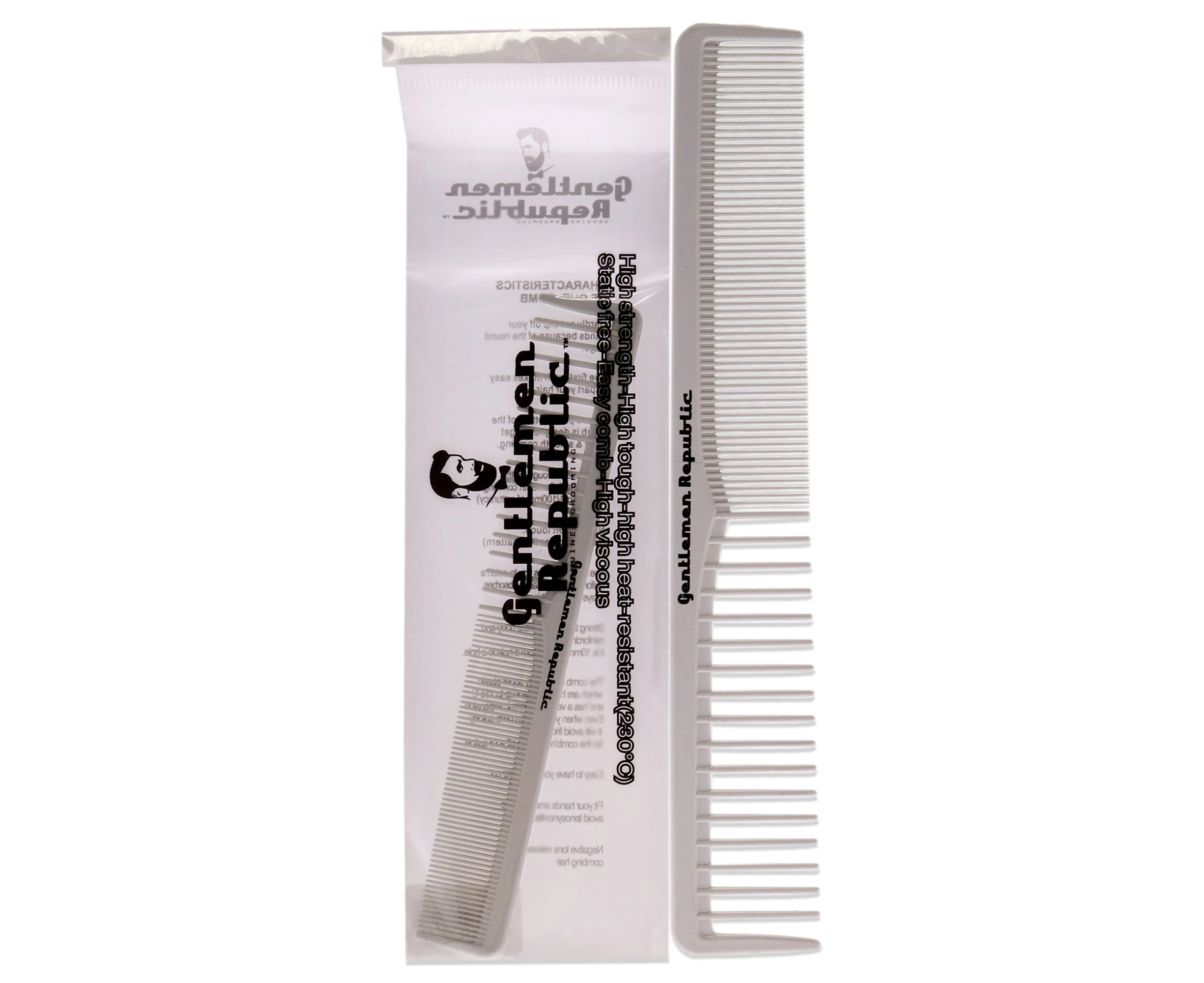 Carbon Fibre Flat Comb Black