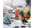 Electric Steam Train Set with Sound and Light Christmas Train Set Toys Birthday Gifts