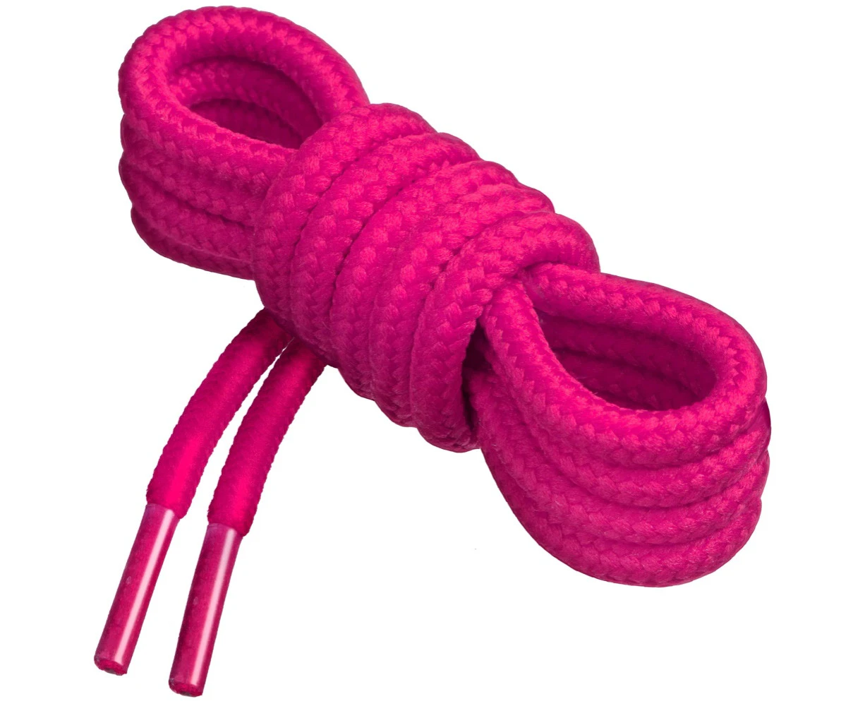 Birch Round Shoelaces 27 Colors 3/16" Thick Shoe Laces 4 Different Lengths (45.5" (115cm) - L, Persian Pink)