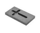 Cross Graphite Ingot Mold High Purity Prevent Corrosion Metal Casting Refining Graphite Mould For Gold Silver Brass