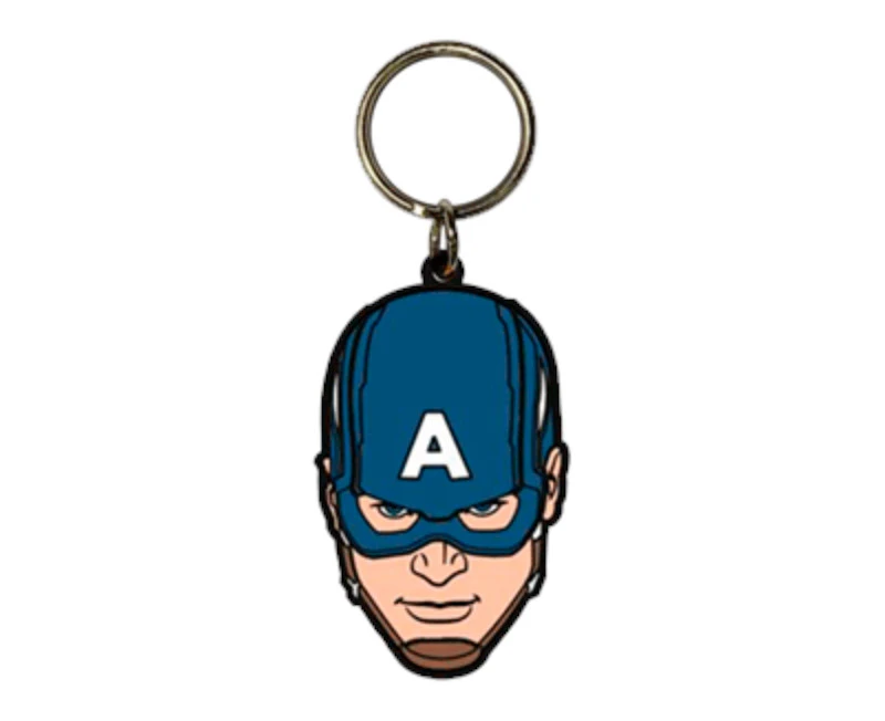 Pyramid International Avengers: Age Of Ultron Captain America Rubber Keychain, Multi-Colour, 4.5 x 6 cm - MKTP