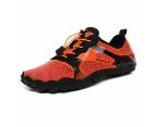 Adult Sneakers Shoes Unisex  Barefoot Water Swimming Shoes Breathable Hiking Footwear Orange Size US5.5-12