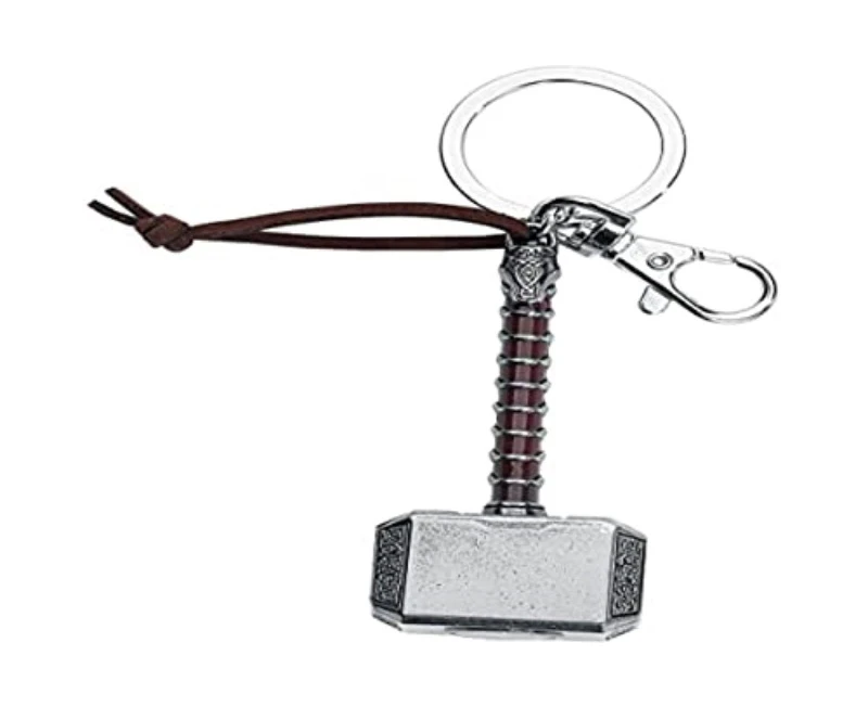 Monogram Marvel Thor Hammer Colour Pewter Key Ring - MKTP