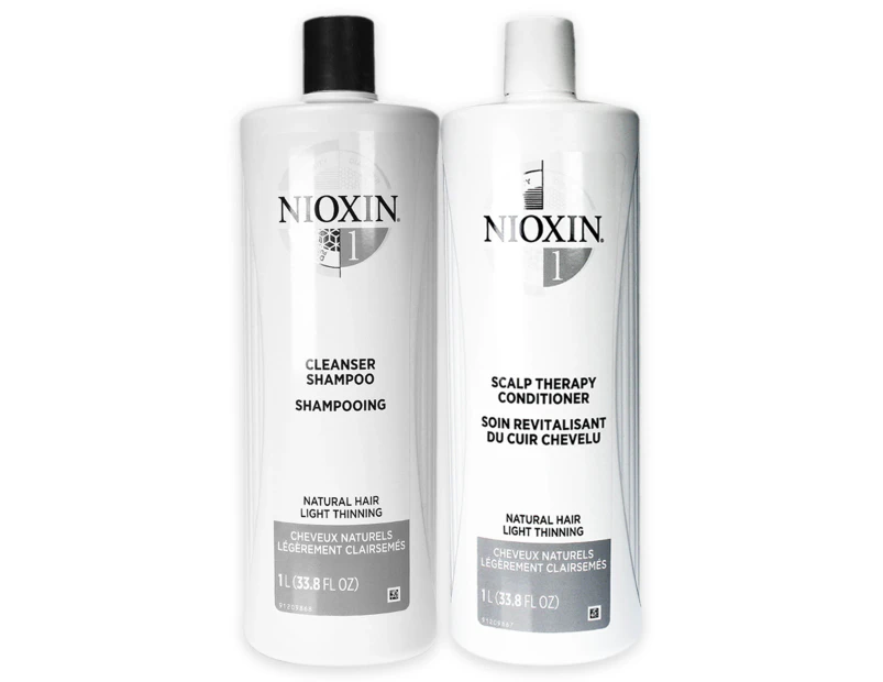 System 1 Kit by Nioxin for Unisex - 33.8 oz Shampoo, Conditioner