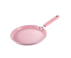 Flat Bottom Pan Pink Non-Stick Pot for Gas Stoves and Cooker Use Mini Omelettes Fried Eggs Pancake Baking Pans Multifunctional Frying Pot