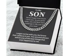 luxoz To My Amazing Son Necklace-Presents For Son