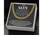 luxoz To My Amazing Son Necklace-Presents For Son