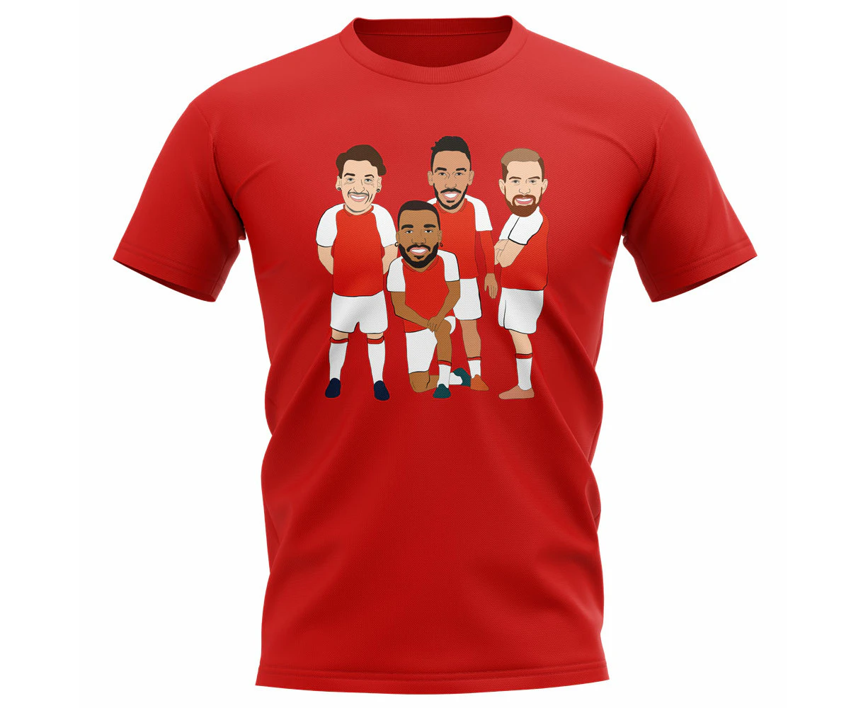 Arsenal Players Illustration T-Shirt (Red)