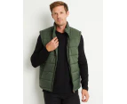 RIVERS - Mens Jacket -  Classic Puffer Vest - Green