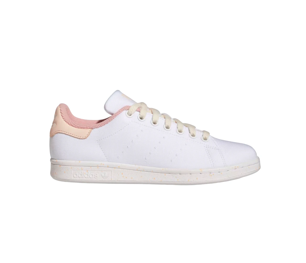 Womens Adidas Stan Smith Originals Sneakers White/Pink Tint Shoes Synthetic Leather