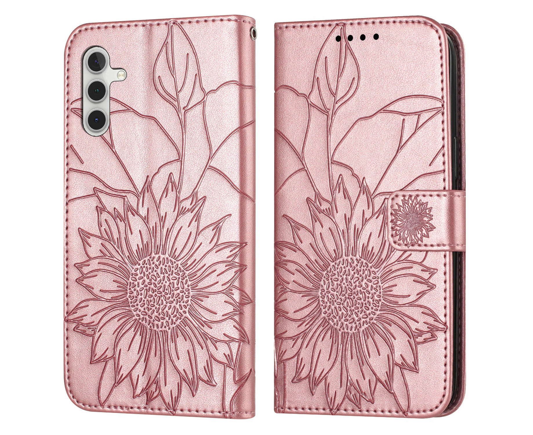 Shock-absorb Protection Case for Samsung Galaxy A55 - Rose Gold