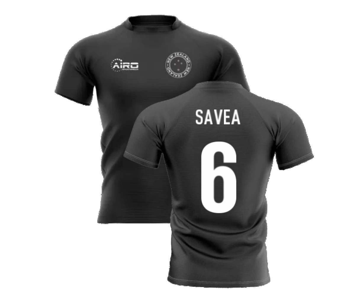 2023-2024 New Zealand Home Concept Rugby Shirt (Savea 6)