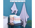 2 Sets 2Pcs Bath Towel and Towel Set - Blue and Pink