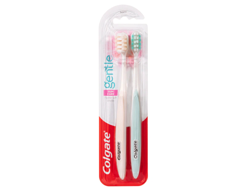 Colgate Gentle Gum Care Manual Toothbrush, 2 Pack, Soft Bristles