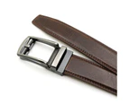 Men's Genuine Leather Ratchet Belt,  for Dress Pant Shirt Casual Golf-Bright Brown