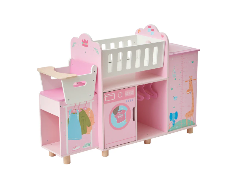 Olivia's Little World Amanda 6-in-1 Baby Doll Changing Station, Pink/Multi