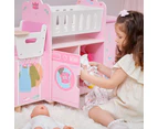 Olivia's Little World Amanda 6-in-1 Baby Doll Changing Station, Pink/Multi