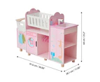 Olivia's Little World Amanda 6-in-1 Baby Doll Changing Station, Pink/Multi