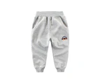 Kid's Lounge Pants with Toy Car Embroidered