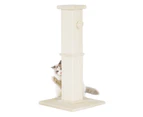 Advwin Cat Scratching Post Cat Tree Scratcher Towers Furniture Wood 84cm - Beige