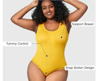 Shapewear Bodysuit Sculpting Body Shaper for Women Tummy Control Seamless Plus Size Butt Lifting Shaper-36799 black