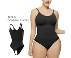 Shapewear Bodysuit Sculpting Body Shaper for Women Tummy Control Seamless Plus Size Butt Lifting Shaper-36799 black